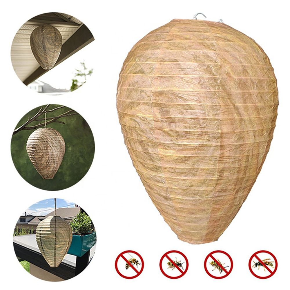 6pcs Non-Toxic Paper Wasp Traps, Wasp Nest Deterrent for Bees