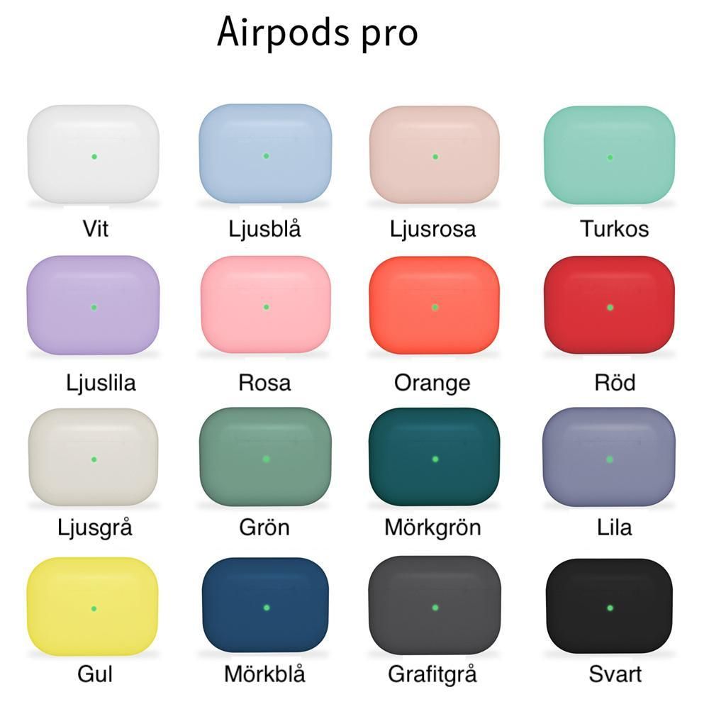 AirPods Pro Silicone Case, Dark Blue, Compatible with Apple - Protective Cover Multiple Colors