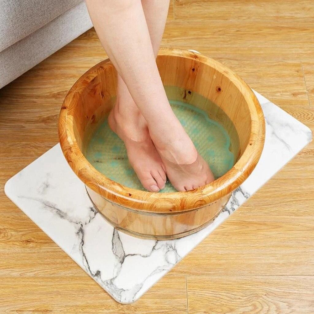 Pink Non-Slip Silicone Foot Massage Pad with Suction for Bathroom