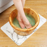 Pink Non-Slip Silicone Foot Massage Pad with Suction for Bathroom