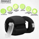 Jawline Exerciser Jaw Trainer for Defined Jaw Muscles, Black