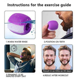 Jawline Exerciser Jaw Trainer for Defined Jaw Muscles, Black