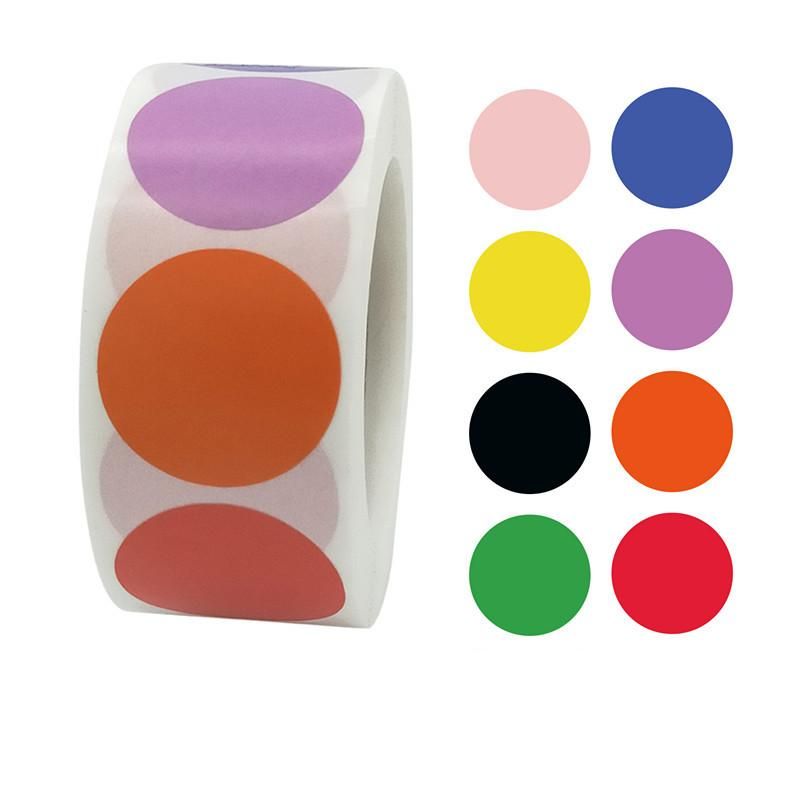 500pcs Dots Motif Cartoon Stickers, MultiColor