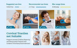 Neck stretcher pillow, Blue - Side View