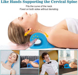 Neck stretcher pillow, Blue - 45-Degree Angle