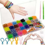 1500 rubber bands DIY loom bands kit, Multicolor