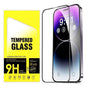 2pcs Tempered Glass Screen Protector for iPhone 14 Pro, Transparent