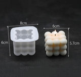 2pcs white candle molds, DIY for making your own candles