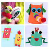 Moving Eyes Craft Kit, MultiColor - Top-Down View