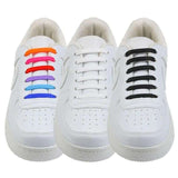 White No-Tie Elastic Shoelaces, One Size, 2pcs