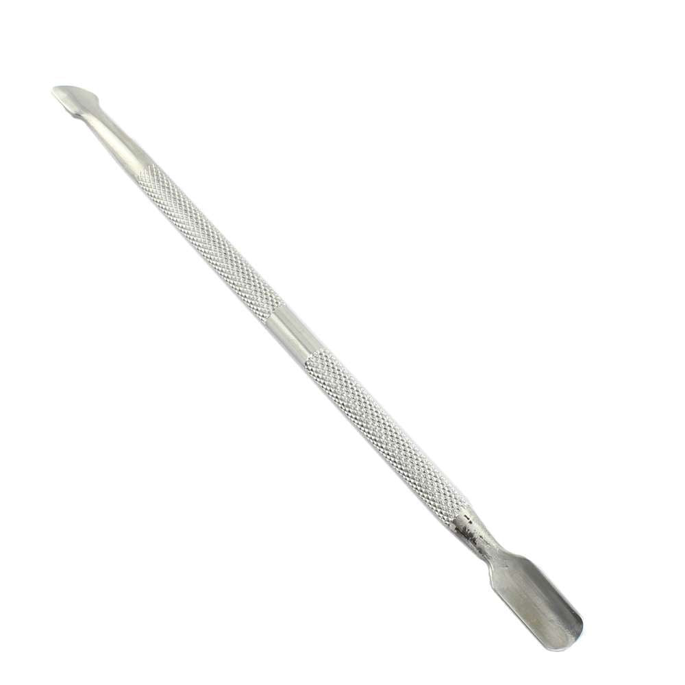 Cuticle pusher 2 in 1 silver