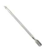 Cuticle pusher 2 in 1 silver