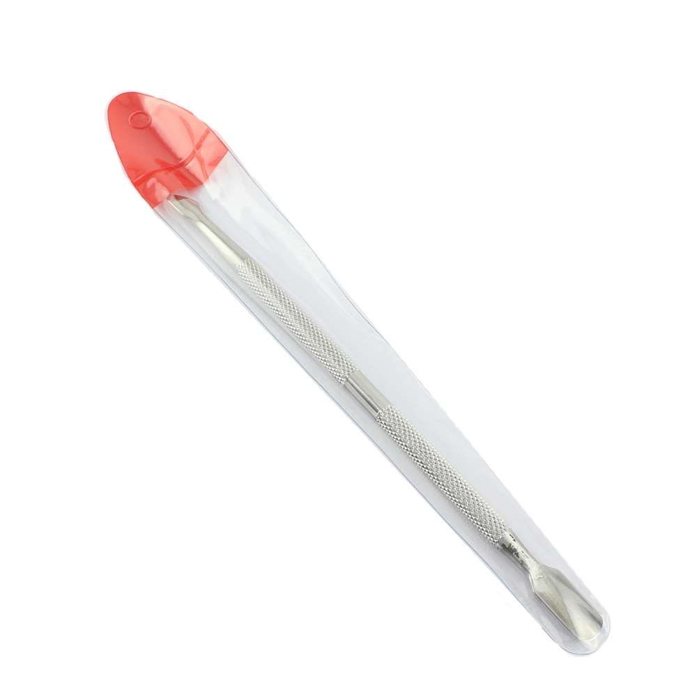 Cuticle pusher 2 in 1 silver