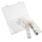 28-Slots Clear Diamond Painting Storage Box, Compatible with DIY Craft Organizers, image 3