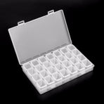 28-Slots Clear Diamond Painting Storage Box, Compatible with DIY Craft Organizers, image 5