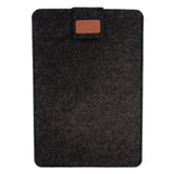 MacBook Pro sleeve Dark gray wool felt case, compatible with MacBook Air, 13-inch - Front View