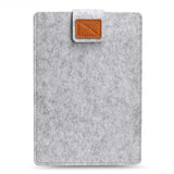MacBook Pro sleeve Dark gray wool felt case, compatible with MacBook Air, 13-inch - Side View