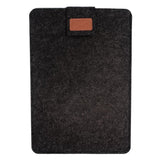 13-inch wool felt sleeve for MacBook Pro and Air, light gray - Front View