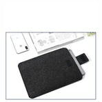 13-inch wool felt sleeve for MacBook Pro and Air, light gray