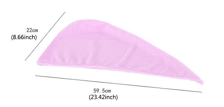 Microfiber hair towel turban dark blue