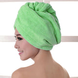 Microfiber hair towel turban dark blue