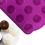 Mini Muffin Tray, Purple, Baking Tin for Muffins - Front View