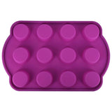 Mini Muffin Tray, Purple, Baking Tin for Muffins - Rear View