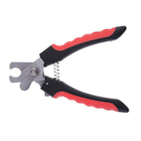Dog Nail Clippers for Dogs & Cats, Black, Animal Nail Scissors - Top-Down View