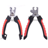 Dog Nail Clippers for Dogs & Cats, Black, Animal Nail Scissors - 45-Degree Angle
