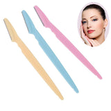 3-Pack Eyebrow and Beard Knife Set, Multicolor