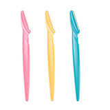3-Pack Eyebrow and Beard Knife Set, Multicolor - Front View