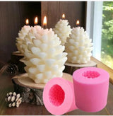 Cone candle molds DIY pink, 1 pack