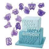 Alphabet Letter Number Cutters for Baking, 26 Characters, 3.5 cm