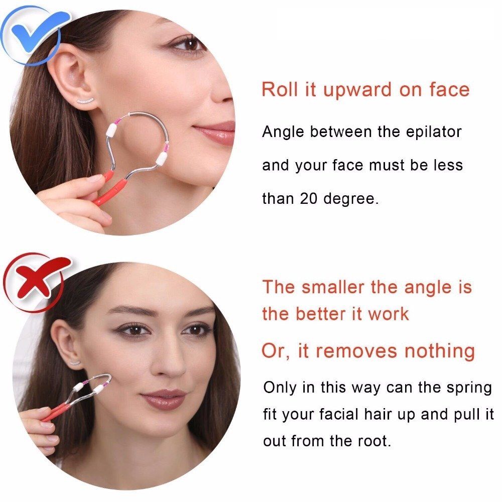 Facial hair remover Epistick, red