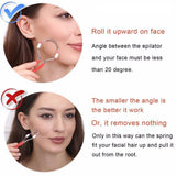 Facial hair remover Epistick, red - Front View
