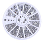 Rhinestone 4 sizes, Silver Clear