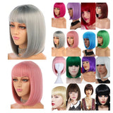 Pink Synthetic Wig for Party Pride Parades and Cosplay