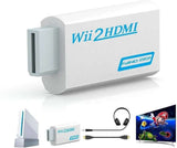 Wii to HDMI Adapter White, Compatible with Nintendo Wii Full HD 1080p