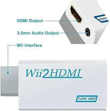 Wii to HDMI Adapter White, Compatible with Nintendo Wii Full HD 1080p