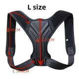 Posture correction vest in Black