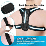 Posture correction vest in Black - Side View