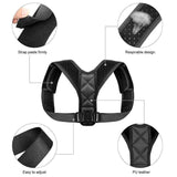 Posture correction vest in Black