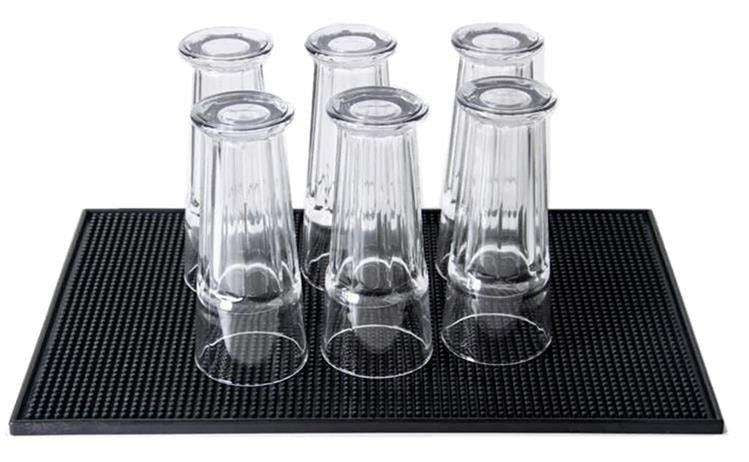 Black Dish Mat - Dish Rack, 45 x 30cm