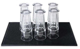 Black Dish Mat - Dish Rack, 45 x 30cm - Rear View