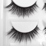 5-pair 3D faux mink false eyelashes G700, black