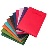 Orange Passport Holder, Compatible with All Standard Passports - Side View