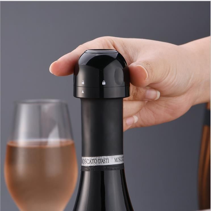 2 Champagne Cork Stoppers, Vacuum Sealer for Wine Bottles