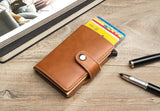5 Cards Wallet Card Holder with RFID & NFC Protection, Dark blue - Extra Image