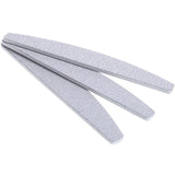 5-pack Half Moon Zebra Nail Files, 100/120 Grit, with Storage Case