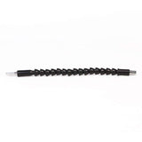 Flexible Drill Extension Bit, 20cm, Black, Compatible with Drills & Screwdrivers - 45-Degree Angle